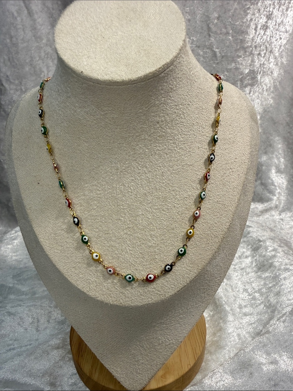 Multicolor Evil Eye Beaded Necklace - Women Jewelry